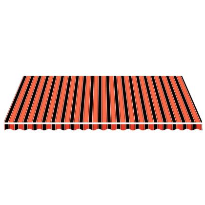 Резервно платнище за тенти, оранжево и кафяво, 5x3,5 м