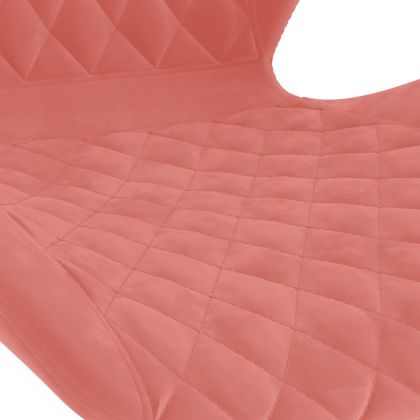 Бар табуретки, 2 бр, розови, кадифе