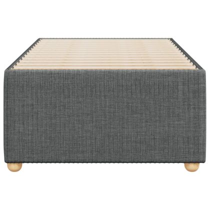 Рамка за легло без матрак, тъмносива, 90x200 см, плат