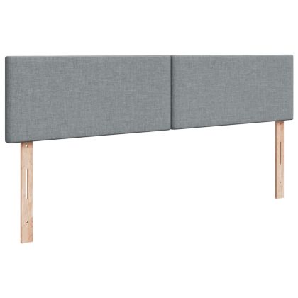 Боксспринг легло с матрак, светлосиво, 200x200 см, плат