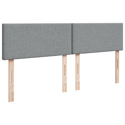 Боксспринг легло с матрак, светлосиво, 180x200 см, плат