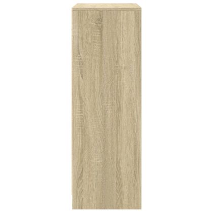 Сайдборд с LED, дъб сонома, 77x34x100 см, инженерно дърво