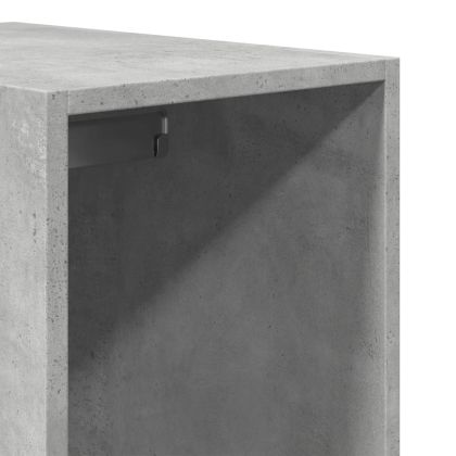 Гардероб, бетонно сив, 30x50x200 см, инженерно дърво