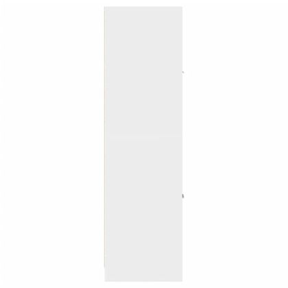 Аптекарски шкаф, бял, 30x41x144,5 см, инженерно дърво