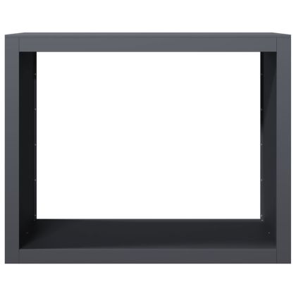 Стойка за дърва за огрев, антрацит, 100x40x80 см, стомана