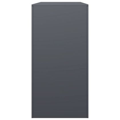 Стойка за дърва за огрев, антрацит, 100x40x80 см, стомана