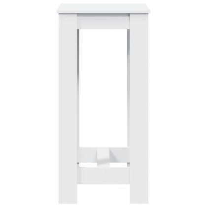 Бар маса, бяла, 51x50x103,5 см, инженерно дърво