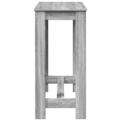 Бар маса, сив сонома, 102x50x103,5 см, инженерно дърво