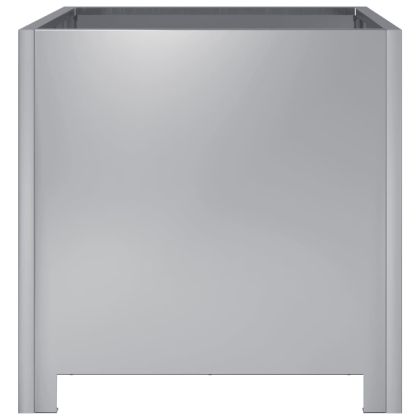 Градинска кашпа, 40x40x40 см, поцинкована стомана