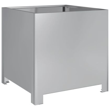 Градинска кашпа, 40x40x40 см, поцинкована стомана