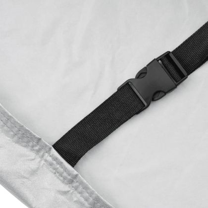 Покривало за кола, за SUV, с каишки, цяло, сребрист, M, PEVA