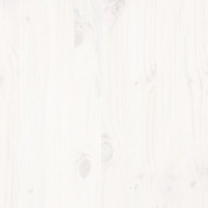 Рамка за легло без матрак, бял, 120x200 см, бор масив