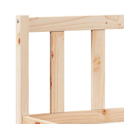 Екстра дълга рамка за легло, без матрак, 200x210 см, бор масив