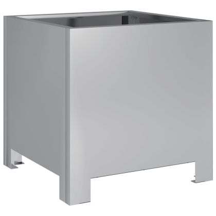 Градински кашпи, 2 бр, 30x30x30 см, поцинкована стомана