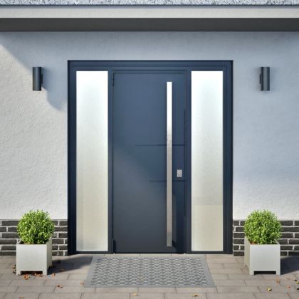 Градински кашпи, 2 бр, 30x30x30 см, неръждаема стомана