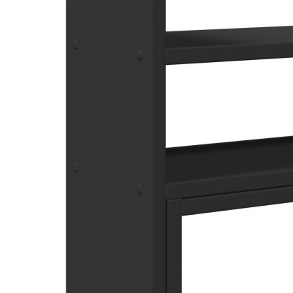 Органайзер за бюро регулируем черен 40x17x41 см инженерно дърво