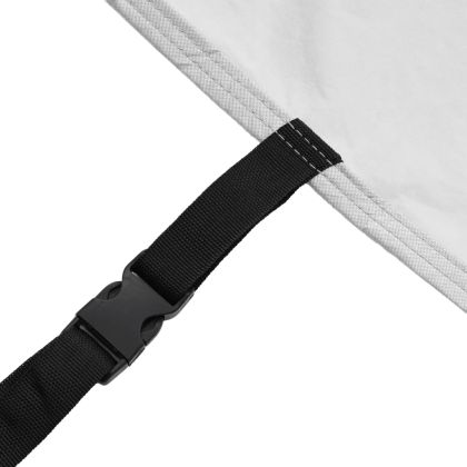 Покривало за кола, за SUV, с каишки, цяло, сребрист, M