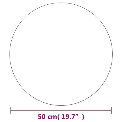 Стенни огледала, 2 бр, 50 см, кръгли, стъкло