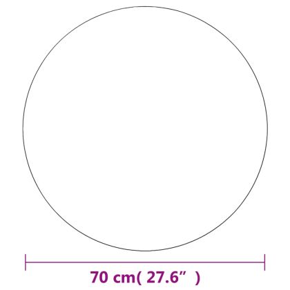 Стенни огледала, 2 бр, 70 см, кръгли, стъкло