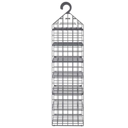 Органайзер за шкаф за окачване със 7 рафта 2 бр