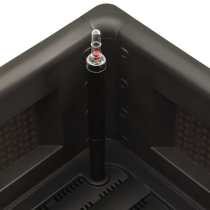 Градинска повдигната леха, самополивна, антрацит, 100x43x33 см