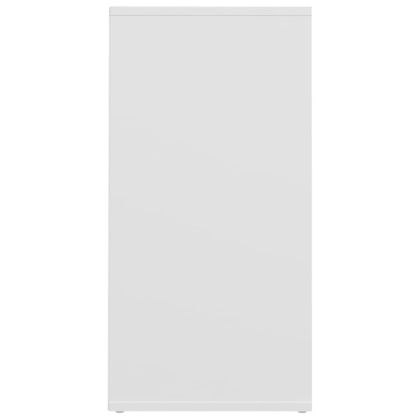 Шкаф за обувки бял, 31,5x35x70 см, инженерно дърво