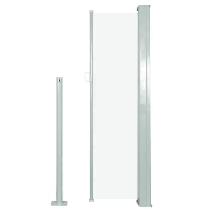 Прибираща се странична тента, 120х300 см, кремава