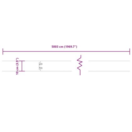 Градински кантове 50 бр 10x103 см гъвкави кортенова стомана