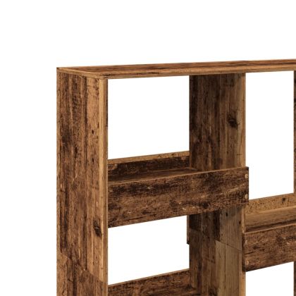 Разделител за стая, старо дърво, 100x33x115 см, инженерно дърво