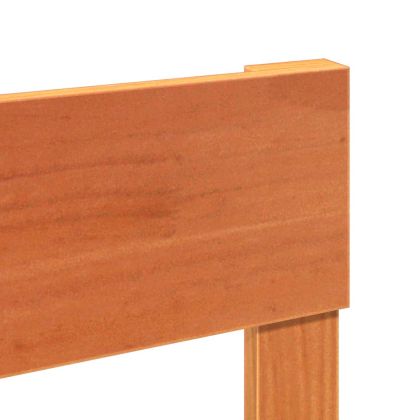 Рамка за легло без матрак, восъчнокафяво, 90x200 см, бор масив