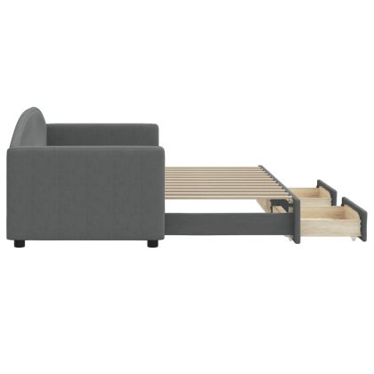 Дневно легло с уширение и чекмеджета, без матрак, 80x200 см