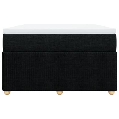 Боксспринг легло с матрак, черно, 120x190 см, плат