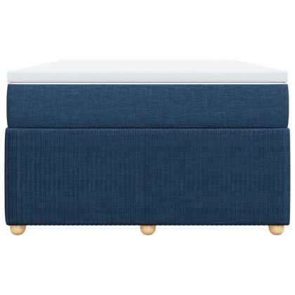 Боксспринг легло с матрак, синьо, 120x190 см, плат