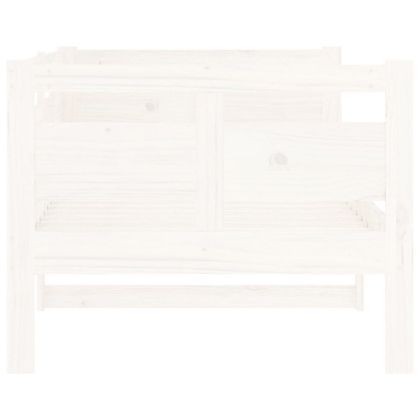 Дневно легло, бяло, борово дърво масив, 80x200 см
