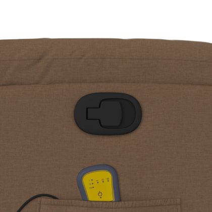 Масажен наклоняем стол, кафяв, текстил