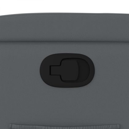 Изправящ реклайнер стол, сива, изкуствена кожа