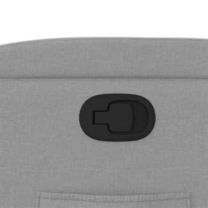 Изправящ реклайнер стол, светлосив, текстил