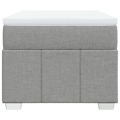 Боксспринг легло с матрак, светлосиво, 80x200 см, плат