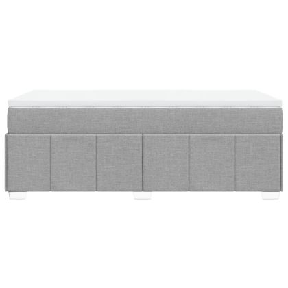 Боксспринг легло с матрак, светлосиво, 80x200 см, плат