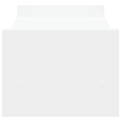 Поставка за монитор, бяла, 50x27x20 см, инженерно дърво