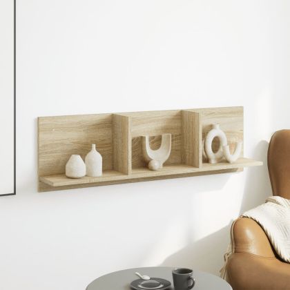 Стенен шкаф, 100x16,5x30 см, сонома дъб, инженерно дърво