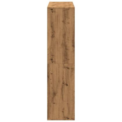 Библиотека, дъб артизан, 100x33x135 см, инженерно дърво