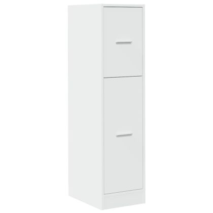 Шкаф органайзер, бял, 30x41x118 см, инженерно дърво