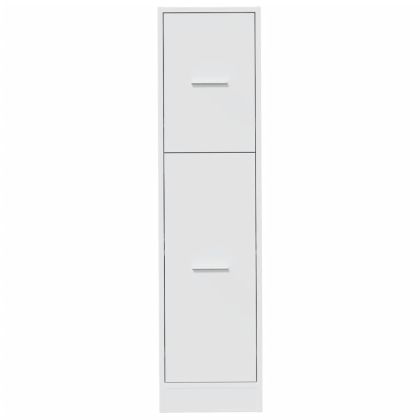 Шкаф органайзер, бял, 30x41x118 см, инженерно дърво