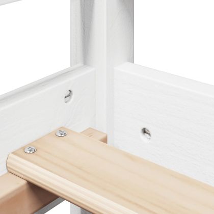 Дневно легло с покрив без матрак 80x200 см Масивна дървесина