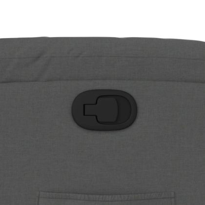 Изправящ реклайнер стол, тъмносив, текстил