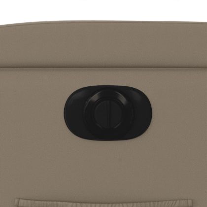 Електрически стол реклайнер, капучино, изкуствена кожа