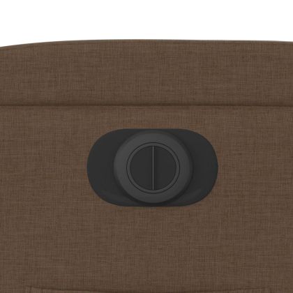 Електрически наклоняем стол, кафяв, текстил