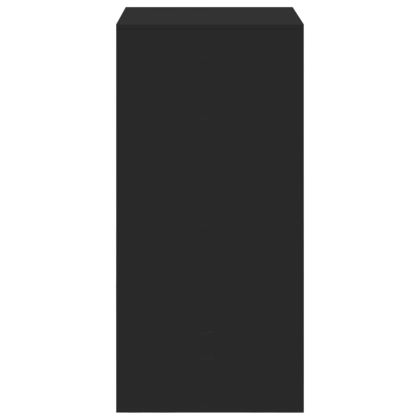 Бар маса, черна, 51x50x103,5 см, инженерно дърво