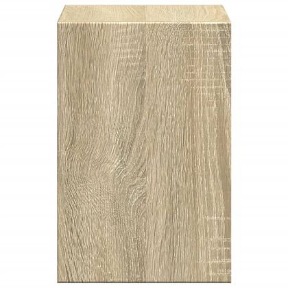 Поставка за монитор с органайзер за бюро дъб сонома инж. дърво